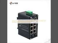Ethernet Switch 8 Port 10/100/1000T To 2 Port 100/1000X SFP Din Rail Gigabit Managed Switch