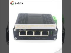 Βιομηχανικός Διακόπτης Gigabit Ethernet 4 Θυρών 10/100/1000Mbps DIN Rail -40°C έως 75°C