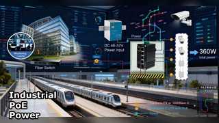 Βιομηχανικός διακόπτης PoE++ Δύναμη σκληρού περιβάλλοντος