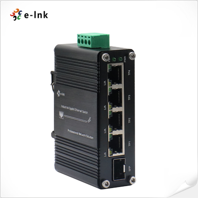 Micro Unmanaged Industrial Gigabit Ethernet Switch 4 Port GE + 1 Port SFP 100M 1000M
