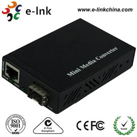 Mini SFP / LC Fiber Ethernet Media Converter With SFP Port , Fiber To Gigabit Ethernet Converter