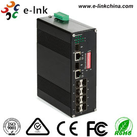 Manageable Industrial Ethernet Media Converter 10 / 100 / 1000M SFP Combo
