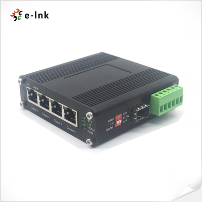 Industrial Ethernet Switch with 4×10/100/1000Base-T+1×100/1000Base-X SFP Ports