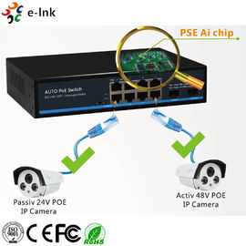 2 X SFP Fiber Port Power Over Ethernet Gigabit Switch 8 Port 10/100/1000M Auto Sensing
