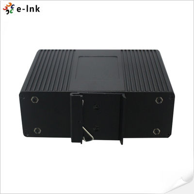 Industrial 6-Port PoE+ Fast Ethernet Switch with 2 Fiber Uplinks 30W per Port