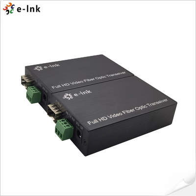 HDMI over Fiber Optic Extender 20km with Bidirectional Audio RS232 Control Plug and Play