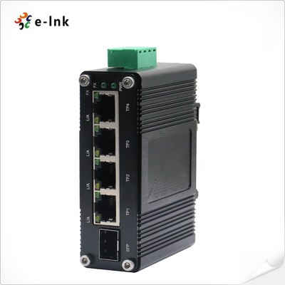 Micro Unmanaged Industrial Gigabit Ethernet Switch 4 Port GE + 1 Port SFP 100M 1000M