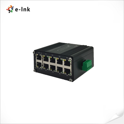 Mini Industrial 10 Ports 12~48VDC Input Compact Ethernet Switch