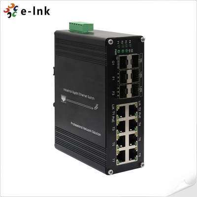 Industrial Network 8-Port Switch with SFP Support for Surveillance