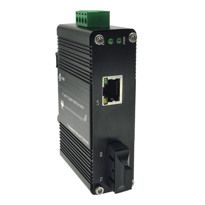 Industrial 10/100BASE-T to 100BASE-FX Fiber Media Converter -40~75°C SC Port