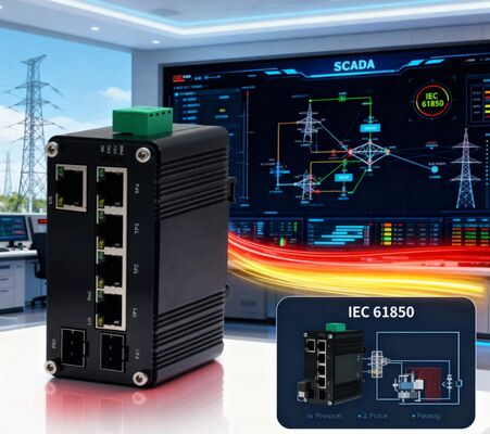 Industrial 4-Port 90W PoE++ Gigabit Switch with 1 RJ45 + 2 SFP -40~80°C