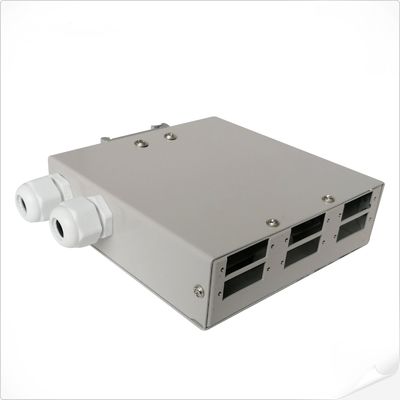 LC Quadruplex FC SC Fiber Splice Box 6 Ports Electrostatic Painting