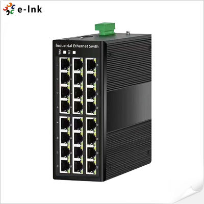 IPv6 Protocol DC57V Ethernet Fiber Optic Switch 16 Port 10/100/1000T 8KV