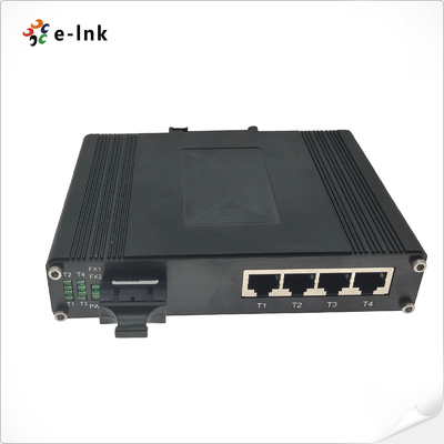 FX1 SFP 9K Bytes Ethernet Fiber Optic Switch 4 Port 10/100/1000t Poe 30W