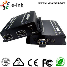 Συσκευή αποστολής σημάτων και δέκτης 1080P οπτικών ινών ποντικιών HDMI πληκτρολογίων KVM USB βάθος χρώματος 24 μπιτ