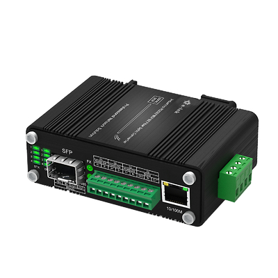 Βιομηχανικός Μετατροπέας Ethernet-Σειριακών Μέσων RS232/485/422 SFP, Στήριξη σε Ράγα DIN
