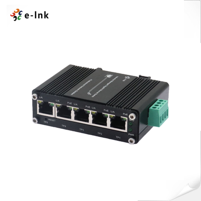 Διαχειριζόμενος Βιομηχανικός Gigabit PoE Switch, 4 θύρες PoE + 1 Uplink, 12–48V DC