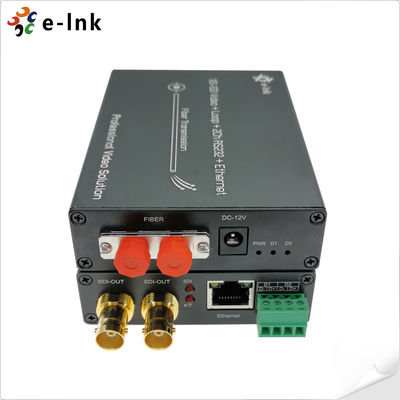 Σειρά LNK-12GSDI Fiber Converter με 4K UHD Video, Loop-out, Gigabit Ethernet & RS485