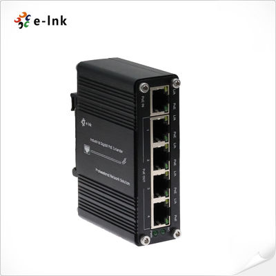 Βιομηχανικός Επεκτατής 1-Θύρας PoE+ σε 4-Θύρες Gigabit 30W IP40 DIN-Rail