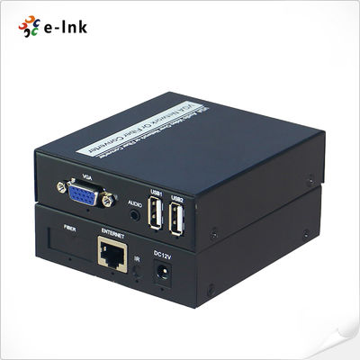 VGA KVM Extender Μεγάλη απόσταση Single Cable USB Audio