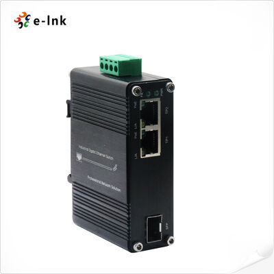 2-Port Industrial PoE+ Media Converter με 10G Fiber Solar Voltage Booster Υποστηρίζει 12-48V εισροή Παρέχει 60W PoE+ ισχύ για απαιτητικά δίκτυα